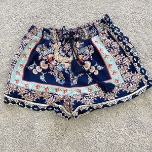 Francesca’s Floral Flowy Shorts